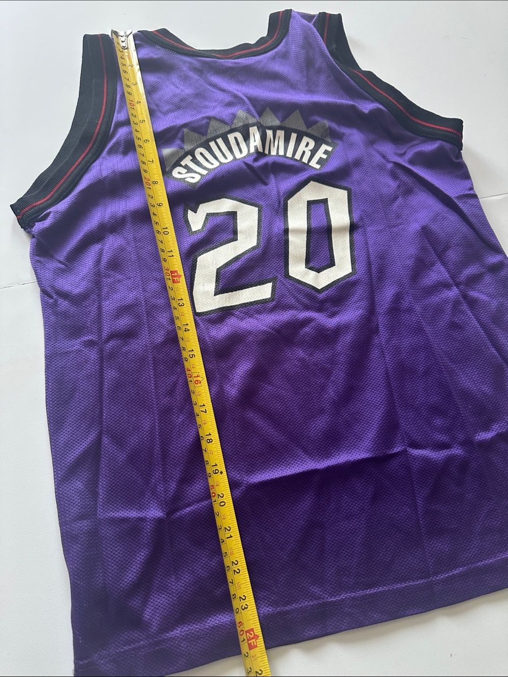 Z—Champion Purple Mesh Basketball Jersey with Red Accent - Picture 16 of 16